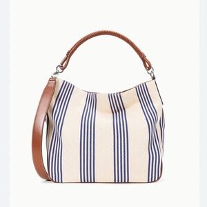 NWT STAUD Perry Hobo Marine Bayadere Stripe